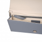 Preview: Lange Clutch Bag aus Kalbsleder in blau -BONA DEA-